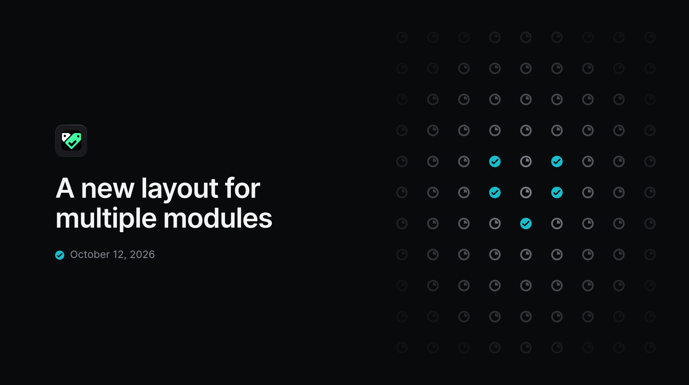 A new layout for multiple modules